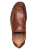 Clarks Skórzane slippersy "Line Free" w kolorze brązowym