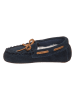 Clarks Leder-Slipper "Crackling Flo" in Dunkelblau