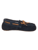 Clarks Leder-Slipper "Crackling Flo" in Dunkelblau