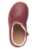 Clarks Skórzane kozaki "Flash Midi" w kolorze bordowym