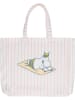 Moomin Strandtas wit/lichtroze - (B)42 x (H)44 cm