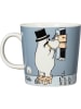 Moomin Kubek "Moominpappa" w kolorze biało-szarym - 300 ml
