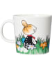 Moomin Kubek "Little My and Meadow" w kolorze biało-zielonym - 300 ml