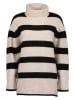 Blue Seven Rollkragenpullover in Creme/ Schwarz