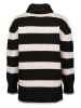 Blue Seven Rollkragenpullover in Schwarz/ Creme