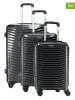Geographical Norway 3tlg. Hardcase-Trolleyset "Sea" in Schwarz