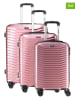 Geographical Norway 3tlg. Hardcase-Trolleyset "Sea" in Rosa