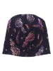 Walkiddy Wende-Beanie in Dunkelblau/ Lila
