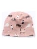 Walkiddy Wende-Beanie in Rosa/ Hellbraun