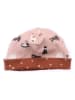 Walkiddy Wende-Beanie in Rosa/ Hellbraun