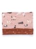 Walkiddy Wende-Loop-Schal in Rosa/ Hellbraun - (L)25 cm