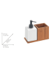 Wenko Afwasorganiser lichtbruin/wit - (B)18,5 x (H)17 x (D)8,5 cm