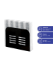 Wenko Servethouder "Maximex" zwart - (B)15 x (H)12,5 x (D)4 cm
