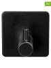 Wenko 3-delige set: wandhaken zwart - (B)6,5 x (H)12 x (D)9 cm