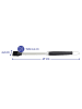 Wenko Backpinsel in Silber/ Schwarz - (L)47 x (B)4,2 cm