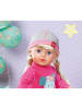 Dolly Moda Dwustronna czapka "Dolly Moda" w kolorze szarym dla lalek - 3+
