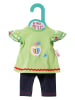 Dolly Moda Ubranko "Dolly Moda Dress + Leggings" w kolorze zielonym dla lalek - 12 m+