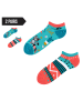TODO SOCKS  2er-Set: Socken in Hellblau/ Orange