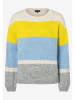 More & More Pullover in Hellblau/ Grau/ Gelb