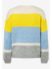 More & More Pullover in Hellblau/ Grau/ Gelb