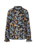 More & More Bluse in Schwarz/ Bunt