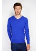 William de Faye Pullover in Blau