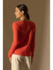 Perfect Cashmere Kaszmirowy sweter "Shannon" w kolorze pomarańczowym