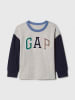 GAP Longsleeve in Grau/ Dunkelblau