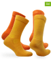 Norfolk 4er-Set: Socken in Orange/ Gelb