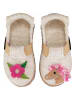 NANGA Hausschuhe "Little Horse" in Beige/ Pink