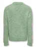 KIDS ONLY Pullover "Naja" in Grün/ Rosa