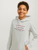 JACK & JONES Junior Hoodie in Hellgrau