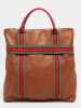 Abaco Leder-Rucksack "Gao" in Hellbraun - (B)37 x (H)37 x (T)9 cm
