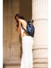 Abaco Leder-Rucksack "Gao" in Dunkelblau - (B)37 x (H)37 x (T)9 cm