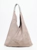 Abaco Leren shopper "Deni" beige - (B)40 x (H)47 cm