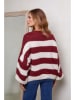 Joséfine Pullover "Doyna" in Rot/ Weiß