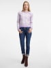 orsay Pullover in Flieder/ Weiß