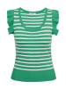 orsay Koszulka w kolorze zielono-białym