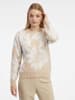orsay Pullover in Beige/ Weiß