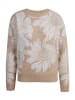 orsay Pullover in Beige/ Weiß