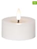 STAR Trading 2-delige set: ledwaskaarsen wit - (H)5,5 x Ø 7 cm