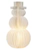 STAR Trading Dekoracyjna lampa "Snowman" w kolorze białym - wys. 50 x Ø 22 cm