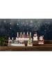 STAR Trading LED-Dekoleuchte "Yuletide" in Weiß/ Braun - (B)28 x (H)14,5 x (T)5 cm