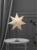 STAR Trading Standleuchte "Bobo" in Creme - (B)34 x (H)51 cm