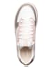 Skechers Leder-Sneakers "Sport Court" in Weiß/ Gold