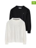 Polo Club 2er-Set: Pullover in Weiß/ Schwarz