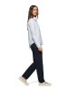 Polo Club Blouse - regular fit - lichtblauw/wit