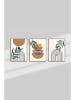 ABERTO DESIGN 3er-Set: Gerahmte Kunstdrucke - (B)33 x (H)48 cm