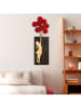 ABERTO DESIGN Wanddekoration "Bansky" in Braun/ Rot