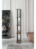 ABERTO DESIGN Standleuchte in Hellbraun/ Schwarz - (B)24 x (H)150 x (T)25 cm